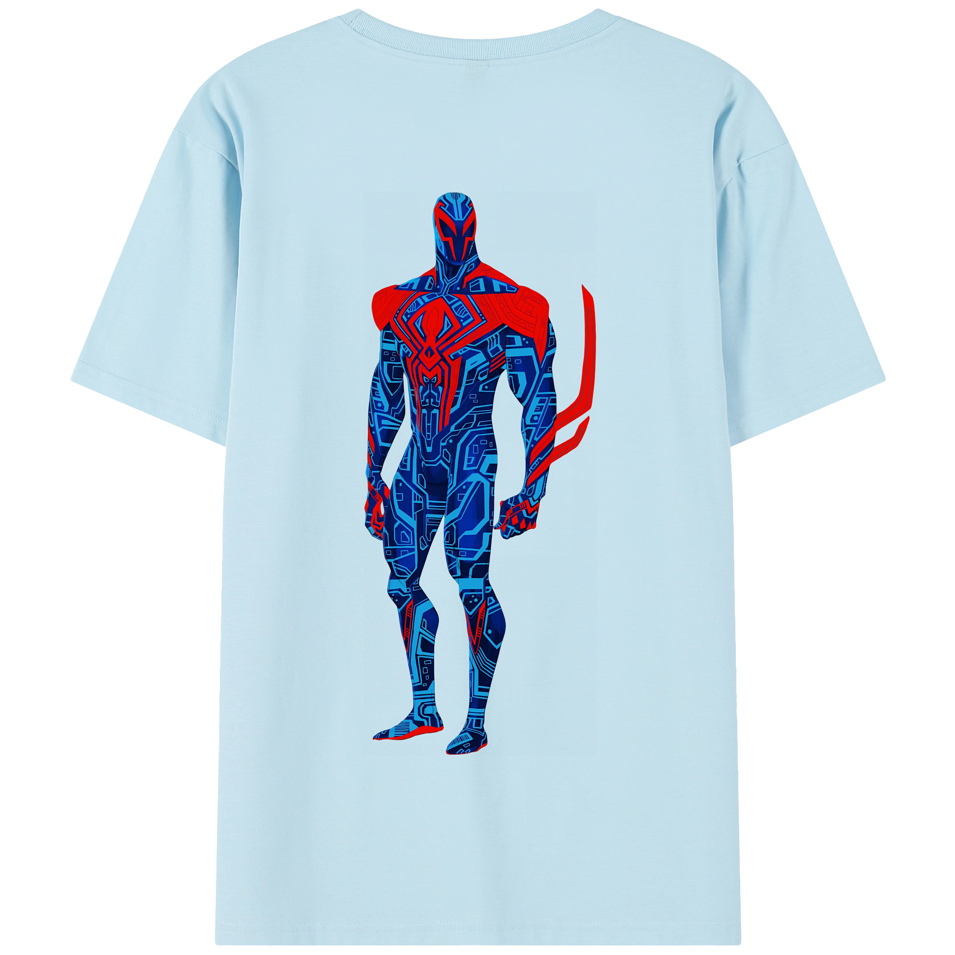 （画像用） Spider Man スパイダーマン 綿100％半袖Tシャツ（背面プリント）